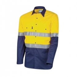 TRU WORKWEAR Lightweight Vented Hi-Vis Drill Shirt with TRuVis Tape - Click for more info