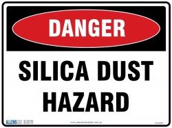 Silica Dust Hazard Sign 600x450 Poly - Click for more info