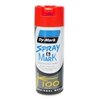 DYMARK 40013522 - Fluro Red Spray & Mark 350g (Inverted Spray) - Click for more info