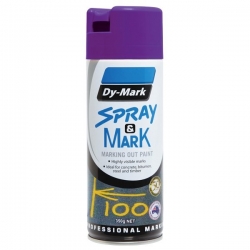 DYMARK 40013528 - Fluro Voilet Spray & Mark 350g (Inverted Spray) - Click for more info