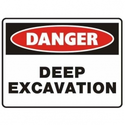 Danger Deep Excavation Sign - Click for more info