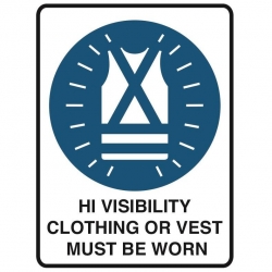 Hi Visability Clothing Must Be Worn Sign - Click for more info