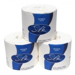 Silk Optimum 2ply 400sh Toilet Roll - Click for more info