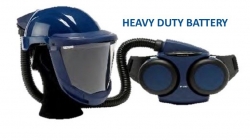 SUNDSTROM SR500 Fan unit with heavy duty battery & SR580 Face Helmet - Click for more info